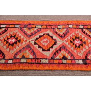 Vintage Turkish <b>Rug</b>, 2.2x9.6 ft <b>Runner</b> <b>Rug</b>, Orange Kilim Southwestern <b>Rug</b> - Product Image 4