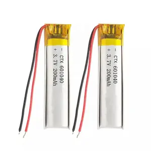 601040 200mAh Lithium Polymer 3.7V Battery NCM Anode for Headphones Bluetooth Headsets