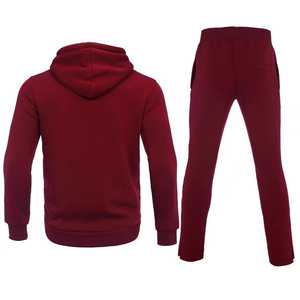 Conjunto de chándal de lana de algodón para hombre Sudadera con capucha personalizada y Joggers Ajuste cómodo Ropa de calle atlética de invierno - Product Image 2