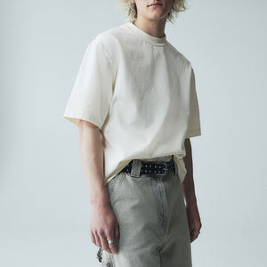 เสื้อยืดคอกลมผู้ชาย ผ้าฝ้าย 100% คุณภาพสูง ระบายอากาศได้ดี รับสกรีนโลโก้ 260 GSM เสื้อยืดทรงบ็อกซี่ผู้ชาย ผู้ผลิต - Product Image 6