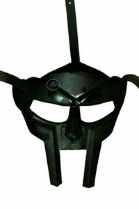Masque facial pour casque de gladiateur noir MF Doom | Accessoires de couvre-chef/Facewear pour Costume d'halloween | Masque unisexe en métal pour tout le visage - Product Image 3
