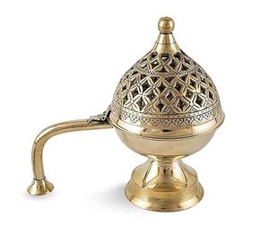 Quemador de incienso de latón de primera calidad de fabricante confiable para decoración del hogar y curación espiritual que crea agradable durante la meditación - Product Image 3