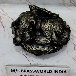 กุหลาบทองและสีน้ำตาลเทวดาสุนัขโกศสำหรับสัตว์เลี้ยงเถ้ากระดูกที่ระลึกโดย Brassworld อินเดียผู้ผลิตโกศสัตว์เลี้ยงจากอินเดีย - Product Image 2