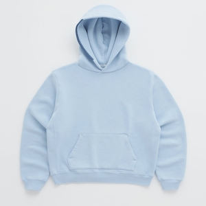 Sweat-shirt à capuche pour homme, 100% coton, hiver, logo personnalisé, broderie 3D, poche, épaules tombantes, coupe classique, pull-over - Product Image 2