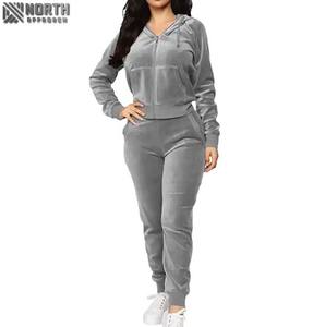 Conjunto de sudadera y pantalones de chándal de invierno al por mayor, ropa deportiva holgada, chándales grises para hombre, chándal Vintage - Product Image 6