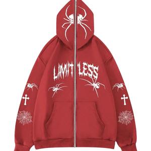 Nouveau sweat à capuche personnalisé en strass pour hommes poids lourd 100% coton coupe et couture sweat à capuche imprimé pull à capuche surdimensionné - Product Image 1