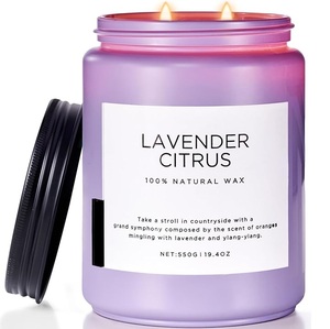 Bougie en cire de soja naturelle non toxique en pot pour la relaxation et le soulagement du stress, et pour les fêtes, mariages, anniversaires, cadeaux de Thanksgiving pour votre bien-aimé(e) - Product Image 3