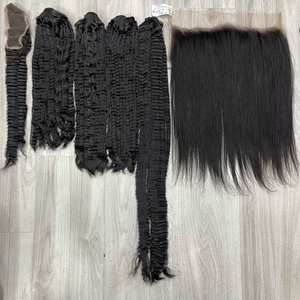 Cheveux raides crépus en trame, couleur naturelle, prêts à être expédiés, fournisseur de cheveux bruts, mèche de cheveux bruts, trame double drawn - Product Image 5