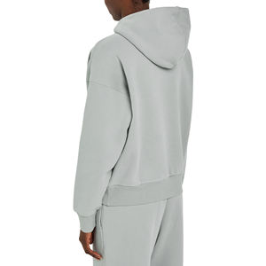 Custom Acid <b>Wash</b> Fleece Oversized Women's Half Zip Hoodie <b>Stand</b> Collar Sweatshirt Quarter Zip Pullover Drop Shoulder Top - Product Image 2