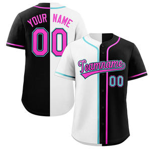 2025 camiseta de béisbol personalizada con cuello en V para hombres, ropa deportiva para jóvenes, camisetas con botones completos, camisetas transpirables de talla grande, softbol en blanco para conjuntos - Product Image 1