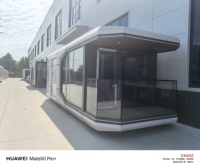 Maison capsule spatiale moderne préfabriquée modulaire portable Villa capsule Hôtels commerciaux Stations balnéaires Haute qualité