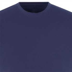 Navy Plain T-Shirt <b>Pajama</b> <b>Set</b> 100% Cotton Knit Lounge <b>Set</b> Soft & Breathable Half Sleeve Sleepwear with O-neck Tee & Pants - Product Image 4