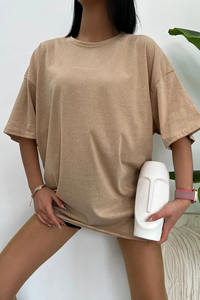 T-shirt d'été personnalisé t-shirt oversize pour femmes T-shirt orange oversize pour femmes T-shirt grande taille avec logo imprimé - Product Image 6