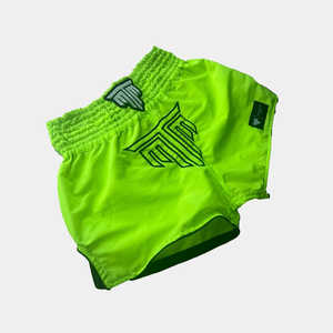 กางเกงมวยไทยขาสั้นสำหรับผู้ชายผ้าโพลีเอสเตอร์ระบายอากาศได้ดีน้ำหนักเบาป้องกันรอยยับ4นิ้วทำจาก100% โพลีเอสเตอร์ - Product Image 3