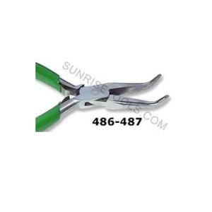 Alicate 4,3/4 "Punta de cadena doblada con V-Spring S/s herramientas de joyería de alta calidad precio más bajo uso para hacer herramienta profesional - Product Image 1