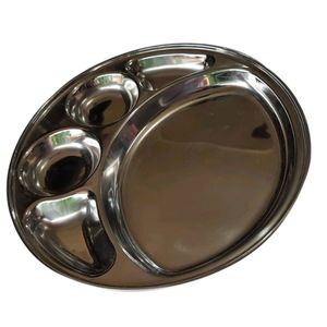 Plat profond en acier inoxydable pour aliments de 28 cm de diamètre / Thalis bon marché pour le dîner - Product Image 3