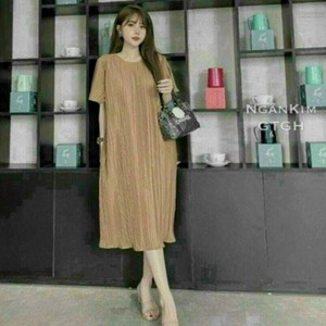 Robe plissée dames robes décontracté Sexy confortable mode lavable emballage personnalisé fabriqué au Vietnam fabricant - Product Image 3