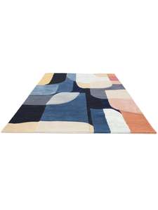 Tapis de sol de haute qualité, sur mesure, modernes, en laine/soie, à motifs géométriques, rembourrés, adaptés aux animaux domestiques, lavables, antidérapants - Product Image 4