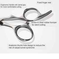 Ciseaux de coiffeur japonais en acier inoxydable de qualité supérieure professionnels Ciseaux de coupe de cheveux de beauté avec lames de précision sans effort
