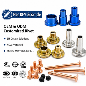 Rivets en aluminium noir et acier inoxydable M12 <span class=keywords><strong>4x8</strong></span> 4x12 Diamètre 1,5 mm 15 mm 7x17 1 cm 22 mm 9 mm 5x20 mm Laiton antique CNC Or rose - Product Image 1