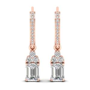 REYES High Quality 925 Sterling Silver CVD HPHT Lab Grown Diamond <b>Drop</b> <b>Earrings</b> For Women Luxury Wedding <b>Bridal</b> Jewelry - Product Image 2