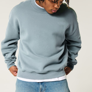 Men's Fleece <b>Crewneck</b> Sweatshirt Loose Fit Pullover Casual Long Sleeve Tops Custom OEM <b>Sweater</b> Knitted Knitwear Plus Size - Product Image 4