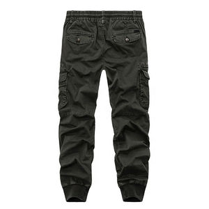 Pantalones Cargo rectos sólidos con logotipo personalizado, pantalones deportivos para hombre, pantalones Cargo tácticos multibolsillos de alta calidad para hombre - Product Image 3
