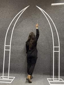 Arche de ballons en tube d'aluminium de 32 mm de diamètre, support de fond portable de 7 à 8 pieds, pour fêtes, mariages, anniversaires, baby shower, sans égal - Product Image 6