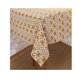 Nappe de table imprimée en coton, tissu Jacquard décoratif de luxe pour mariage, prix d'usine, vente en gros - Product Image 6