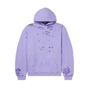 Wholesale Comfortable Wear <b>Men</b> Distressed <b>Hoodies</b> <b>Lightweight</b> <b>Men</b> Fashion Distressed <b>Hoodies</b> - Product Image 6