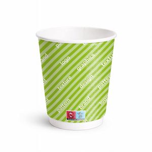 Gobelets en carton kraft à double paroi personnalisés 350cc biodégradables et imperméables - Product Image 1