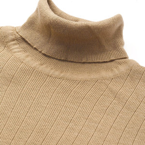 Jersey de manga larga con cuello alto personalizado, suéter de punto de algodón de talla grande a la moda para hombre, sudaderas con capucha y sudaderas de invierno - Product Image 6