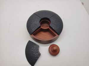 Boîte de service moderne en bois pour fruits secs, plateau organisateur multifonctionnel pour noix, bonbons et snacks – Solution de rangement élégante - Product Image 6