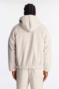 Sweat à capuche oversize pour homme, 100% coton, épaules tombantes, automne, écologique, coupe-vent - Product Image 4