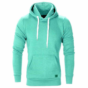2024 Latest Custom Men's Premium Quality Winter Casual Fleece Hoodies Own Logo Embossed Solid Print Pattern High Plain Dyed - Product Image 1