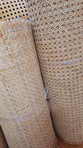 Rouleau de sangle en rotin naturel fait à la main matériau de maille de canne pour le bricolage de meubles et la décoration de la maison - Product Image 5