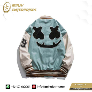 Estadio Unisex mujer Varsity Letterman abrigo personalizado Hip Hop Chaqueta Hombre invierno cuero abrigo embrión motocicleta hombres bombardero chaqueta - Product Image 5