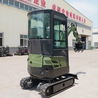 Excavatrice compacte sur chenilles de 1 tonne avec moteur pour le creusement de fondations, certifiée EPA