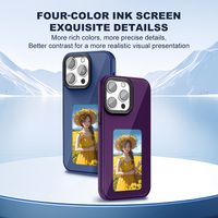 Personnalisation de motifs DIY, écran à encre quadricolore, étui de téléphone portable de luxe compatible avec plusieurs marques, 15/14/13 Pro Max