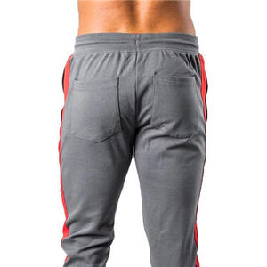 Pantalons pour hommes avec marque personnalisée vente en gros de conception de taille haute basse mode toile tissu exercices de fitness professionnels demande personnalisée - Product Image 6