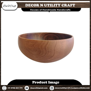 Bol à salade en bois de Sheesham vintage fait main, écologique, multifonctionnel, décoratif, cadeau de cuisine - Product Image 5