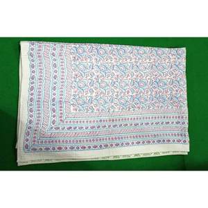 Handmade Traditional Cotton Quilt Floral Reversible <b>Kantha</b> Pattern Soft Bedspread <b>Throw</b> Handblock Print Jaipur Razai for Home - Product Image 3