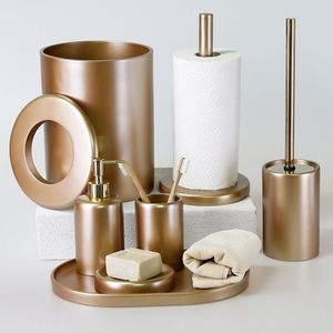 Juego de baño de diseño Salai de acero inoxidable con acabado dorado de 5 accesorios de baño de Hotel para el hogar de diseño personalizado de alta calidad - Product Image 6