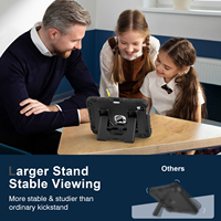 Darbeye Dayanıklı Katlanabilir Standlı Kalem Tutucu PC Silikon Ağır Hizmet Tipi Tablet Kılıfı iPad Mini 7 2024 Mini 6 2021 8.3 İnç Toptan