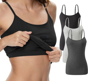 Débardeurs de yoga et de sport pour femmes, personnalisés, de haute qualité, écologiques, respirants, à dos ouvert, avec soutien-gorge intégré, vente en gros - Product Image 1