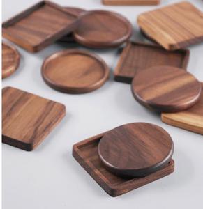 Planches en bois d'affichage de café de thé Dessous de verre en bois de forme carrée de meilleure qualité avec support de sous-verres en bois au meilleur prix - Product Image 4