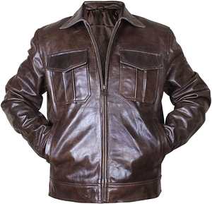 Chaquetas de Cuero Genuino de Alta Calidad para Hombre, Chaquetas de Cuero Cálidas para Invierno - Product Image 1