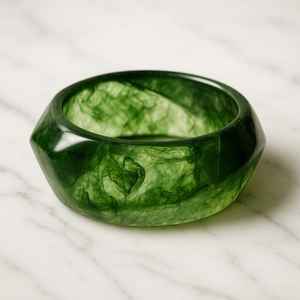 Brazaletes de Resina Facetados Etéreos Modernos y Personalizados de MS Handicraft Uttar Pradesh - Product Image 4