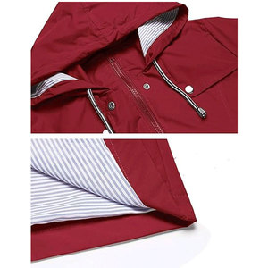 Imperméable d'hiver long imperméable pour adultes hommes veste de pluie de voyage en plein air coupe-vent - Product Image 4