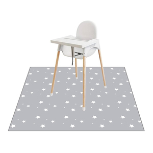 Tapis d'éclaboussures en tissu réutilisable imperméable moderne pour bébé pour la maison chaise haute offre une protection du sol manger mess Arts Crafts Playtime - Product Image 3